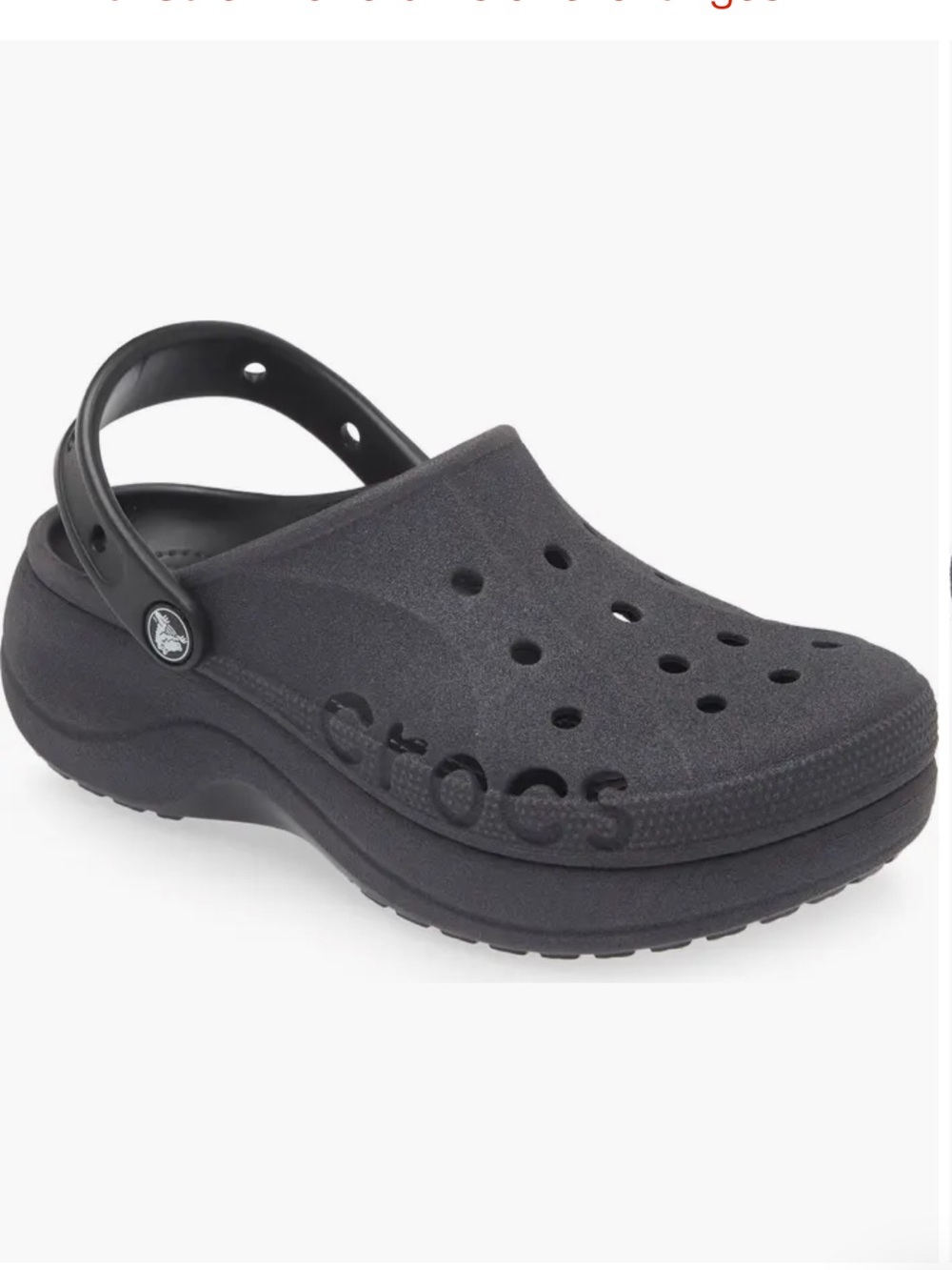 CROCS Baya Platform Glitter Clog